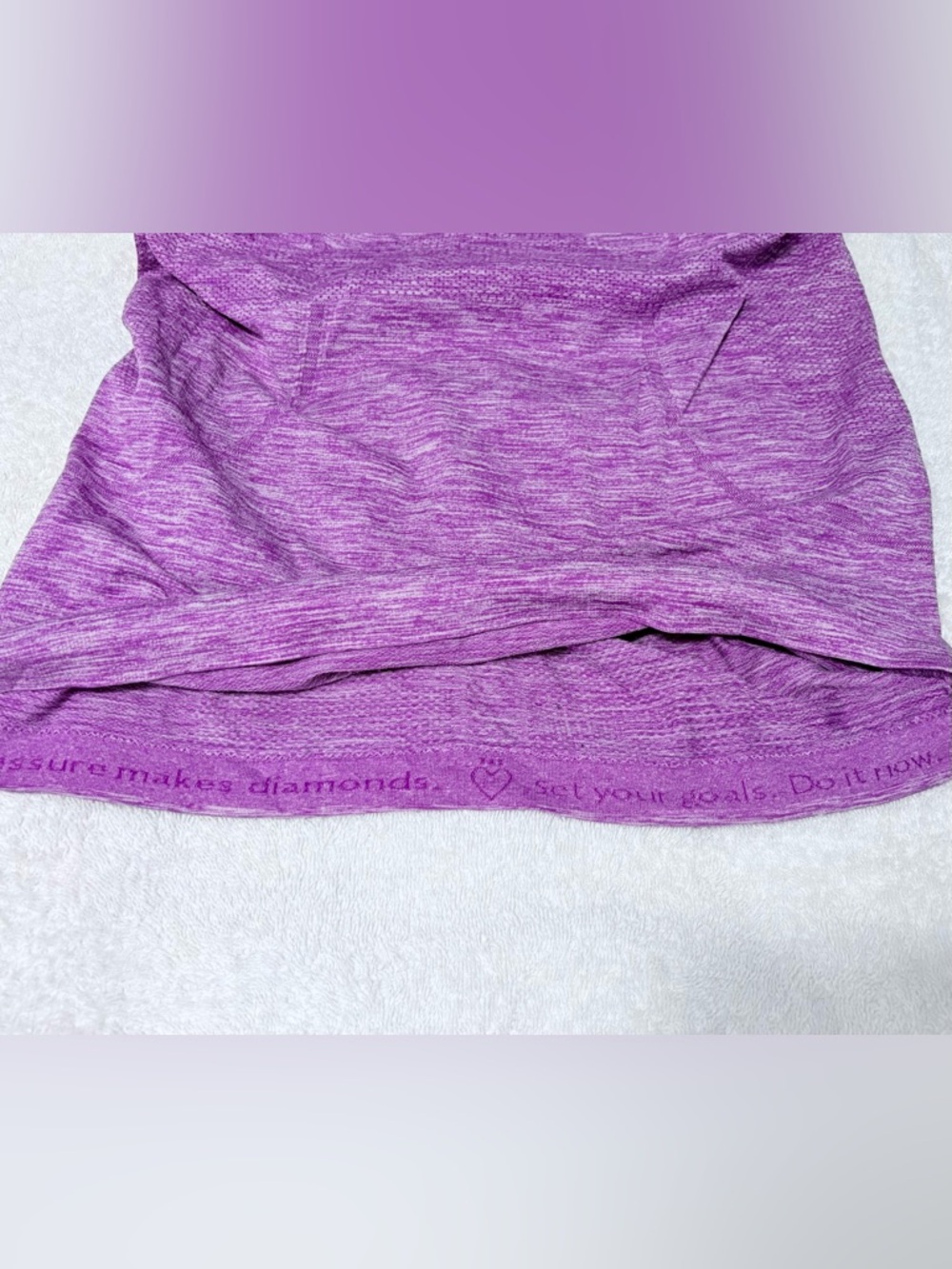 lululemon athletica Lavender Heather Swifty Tech Shirt Size 8 Women - Picture 9 of 12